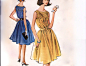 Vintage 1960s Sewing Pattern - Grecian Style Sleeveless Dress with Smocked Bodice & Flowing Gathered Skirt - 1962 McCall's 6614, Bust 32