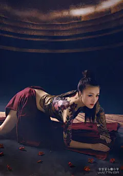 鲜花盔甲创意古装摄影艺术_奇奇美女图分享 - 高清无水印美女图片|美女套图时尚壁纸|杂志视觉摄影