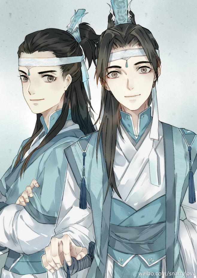 魔道祖师·思追x景仪 同人插画 黑沢芥子...