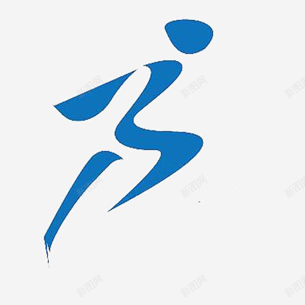 马拉松logo冲刺图标