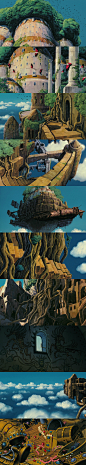 【天空之城  Laputa: Castle in the Sky (1986)】<br/>宫崎骏 Hayao Miyazaki<br/>#电影场景# #电影截图# #电影海报# #电影剧照#
