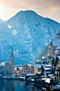 Snowy, Hallstatt, Austria