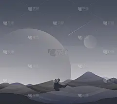 挂着神秘人墙纸的《迷失星球》