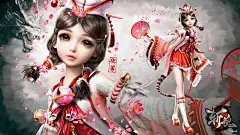 霸气侧漏：萌妹子御兽加龙高清壁纸下载 - cgwall游戏原画