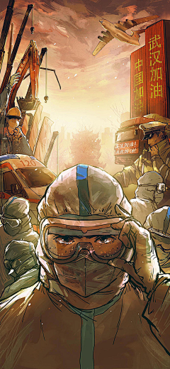 爱小陈子采集到手绘/插画/漫画/场景/视觉冲击/游戏背景/闪屏
