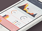 iOS 7 Analytics #ux #ui #interface #iOS7 #app #iphone #inspiration #Dribbble #mobile