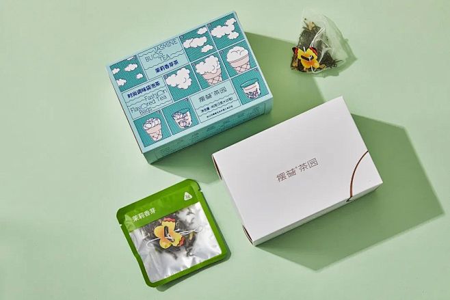这些花茶包装设计，配色绝了！
