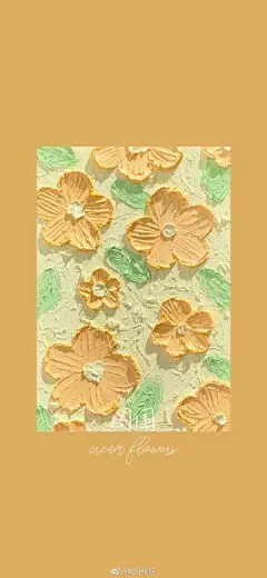 【@嘿呀喝呀】油画棒手绘--奶油花