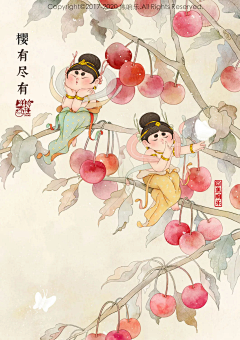 黄领巾采集到中国风插画