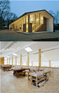 如果木工房都能如此漂亮，相信大家都愿意做木工了！这是德国柏林一个农场改造的木工培训学校，建筑师是UTArchitects 。