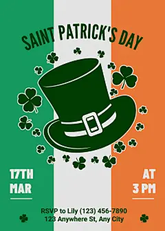 Saint Patrick's Day Celebrate Party Invitation Letter