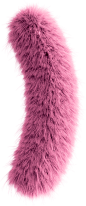 Pink 3D Fluffy Symbol Right Parenthesis