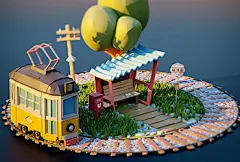 3D的魅力！10 款等距小建筑插画 - 优优教程网 - 自学就上优优网 - UiiiUiii.com : 3D设计师 Ângelo Fernandes 的3D小建筑，每一个元素作者都非常用心，从配色到造型，细节的渲染非常精致且打动人，感觉从童画中跑出来的一样！