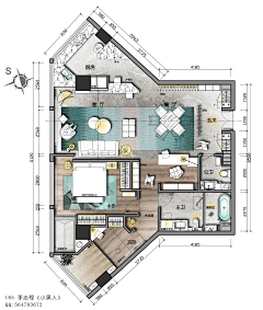 白颜料采集到40.平面图／Layout Plan