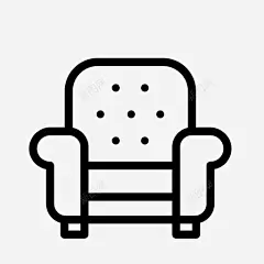 扶手椅家用休息室图标 页面网页 平面电商 创意素材