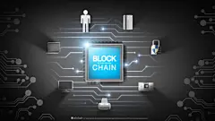 科技未来数码5G芯片半导体人工智能交互HUD背景PSD海报模板PS素材