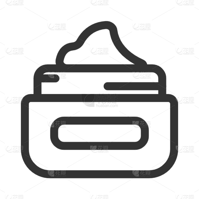 ICON-美妆icon-SVG-面霜-花瓣网