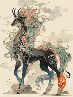 【山海经：麒麟】