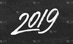 2019,新年前夕,贺卡,请柬,信函,模板,涂料,问候,复古,绘制