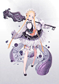 MandRill★マンドリル on Twitter: "#FGO #アビゲイル・ウィリアムズ Abigail Williams waitress… "