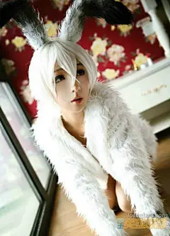 从未感受过的锐雯COS：清纯白羽兔女郎_巴士LOL