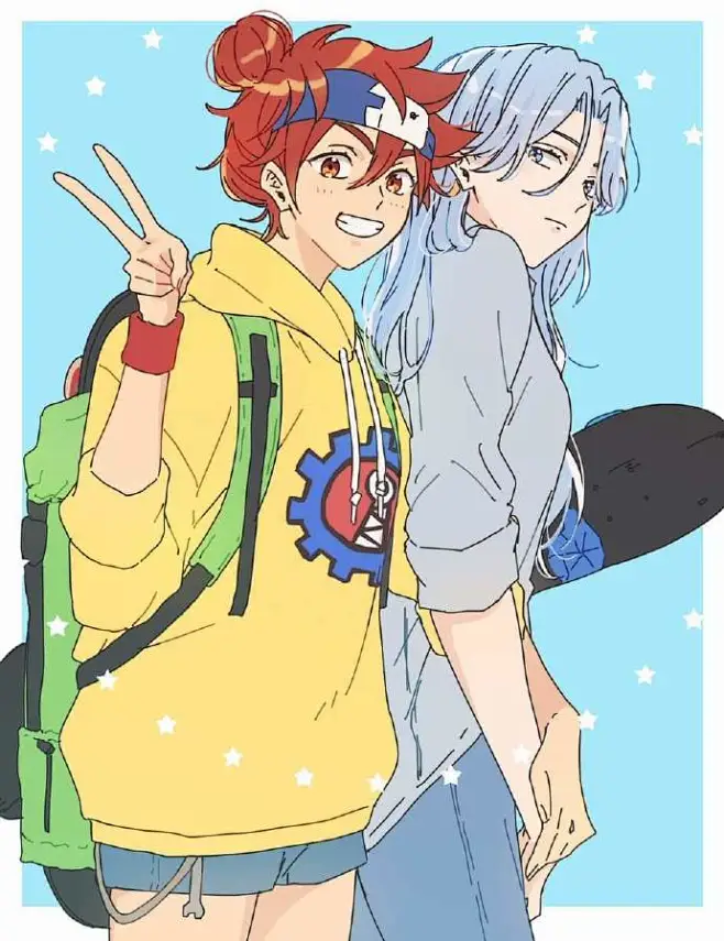 #无限滑板##兰历# 性转♀兰加和历也很不错 twi：ame__lr -花瓣网