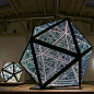Portals, An Incredible Series of LED Icosahedron (20 Sided) Sculptures Made Up of Equilateral Triangles