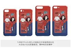 日系插画手绘少女iPhoneX手机壳苹果8plus磨砂软壳7plus保护套6s-淘宝网