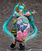 #anitoys新品预售# 【初音未来 超歌舞伎 花街词合镜Ver.】
来自『Character Vocal Series 01 初音未来』，于2018年niconico超会议上演的超歌舞伎「花街词合镜」中扮演「倾城初音太夫」的花魁装扮「初音未来」以1/7比例手办化！和