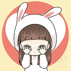 #情侣头像# #七七画坊# 超萌的情侣表情包~喵小兔上线喽，快来收图喽，转.发过777画下一组 ​​​​