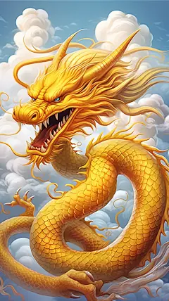 一条龙元素图片背景
