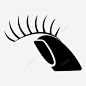 假睫毛头发玻璃图标 icon 标识 标志 UI图标 设计图片 免费下载 页面网页 平面电商 创意素材