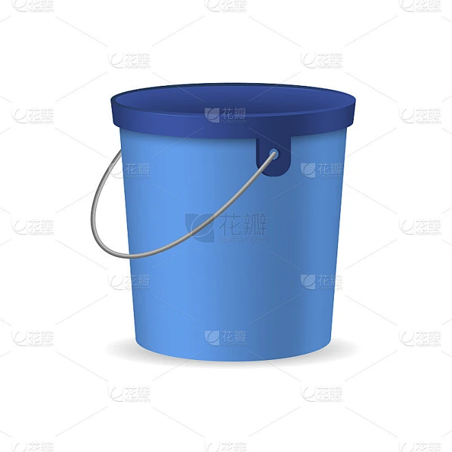 Realistic Detailed 3d Bucket or Container and Hand素材-花瓣网
