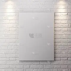 室内环境中的模型海报，一个现代设计的3D插图