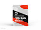 Plastic Matte food container bag mockup