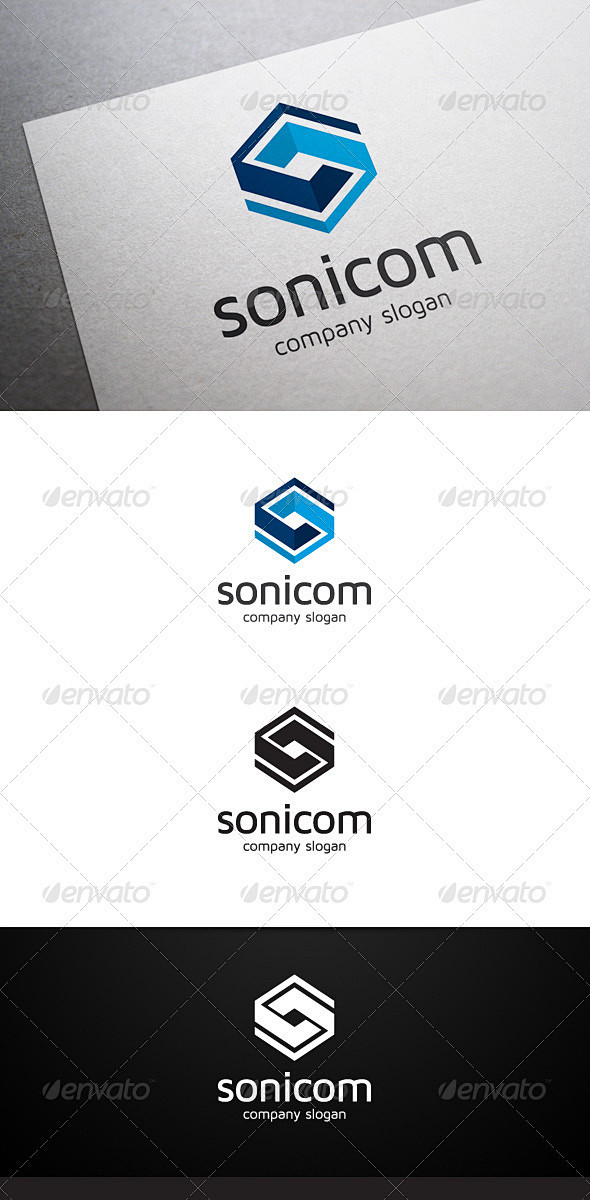 Sonicom Logo - Abstr...