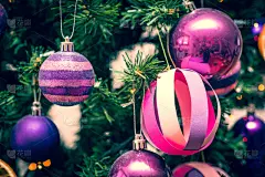 ins风,灯光技术,图像特效,贺卡,新的,水平画幅,雪,无人,圣诞树