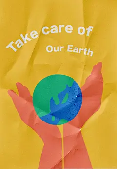 ♻️环保主题海报设计｜扁平手绘风海报设计