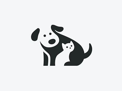 #设计秀#猫 &狗 logo设计 ​​​...