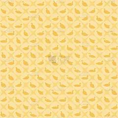 黄色背景上的黄鹅和天鹅。向量无缝模式。婴儿重复的背景。纺织涂料。样布。包装纸。柔和的颜色