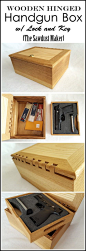 DIY Gun Box with Wooden Hinge! FREE PLANS! {The Sawdust Maker}: 