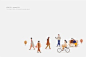 长椅情侣单车女士行路人们人物插画图片人物插画素材下载-优图网-UPPSD
