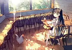变态王子与不笑猫 雫 同人图 插画 壁纸 | 【谨贺新年】街角的咖啡屋 | 半次元-第一中文COS绘画小说社区