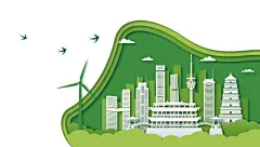 中国风古都西安手绘城市地标古迹建筑旅游景点线性插画(1).eps