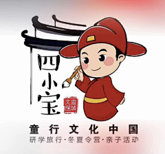 新小二采集到logo-人物卡通