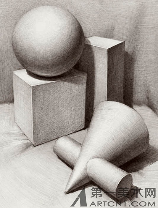 图片新手福利优秀素描石膏几何体范画自学素描吧百度贴吧