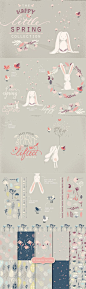 The Happy Little Spring Collection by Lisa Glanz | The Comprehensive, Creative Vectors Bundle Mar 2015 from Design Cuts