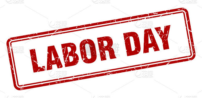 labor day stamp. squ...