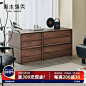 原木领秀/斗柜北欧日式客厅茶水柜小户型餐厅实木收纳储物柜LOGSH-tmall.com天猫