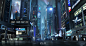 Distopian city matte, Dmitry Dubinsky : Matte-painting that I made some time ago for my friends from Zlo Production studio. That's one of a series of background mattes for "The Conflict" metal band music video. The city mostly made using Kitbash